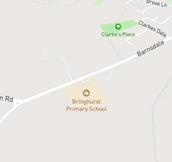 map for Bringhurst Primary School