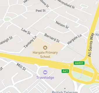 map for Hargate Primary School