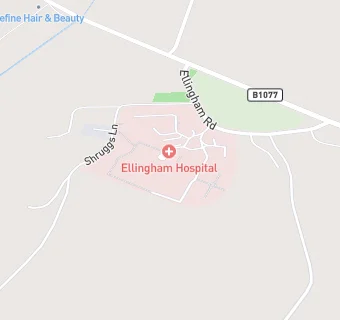 map for Ellingham Hospital School