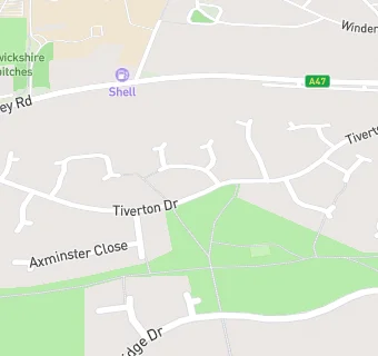 map for Tiverton Drive Care Home