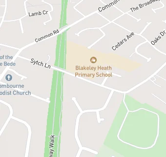 map for Blakeley Heath Primary School