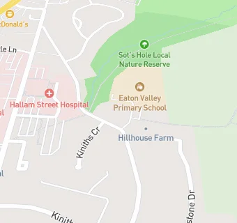 map for Hallam Junior School