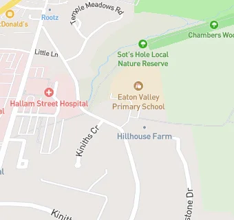 map for Eaton Valley Primary School