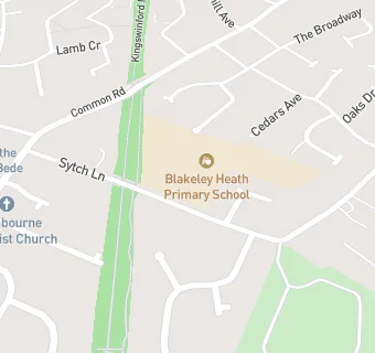 map for Blakeley Heath Primary School