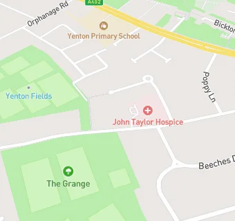 map for John Taylor Hospice