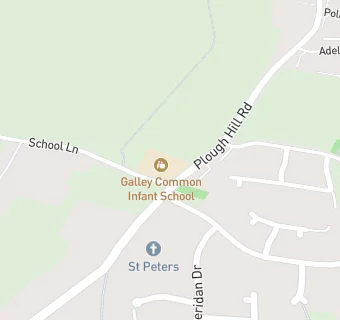 map for Galley Common Infant School