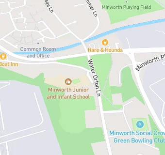 map for Minworth Junior and Infant School