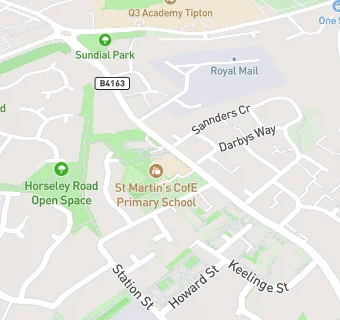 map for St Martin's CofE Primary School