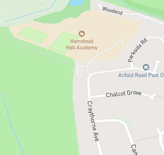 map for Hamstead Hall Academy