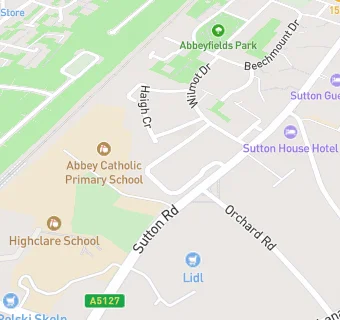 map for Abbey Catholic Primary School