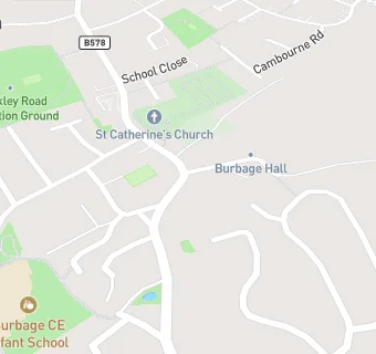 map for Burbage Dental Practice