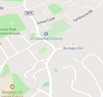 map for Burbage And District Constitutional Club