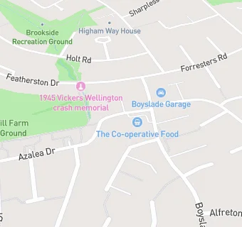 map for Hinckley Area Foodbank