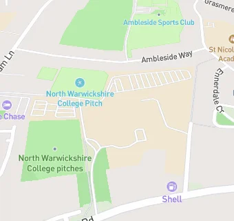 map for North Warwickshire and South Leicestershire College