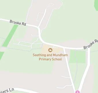 map for Seething and Mundham Primary School