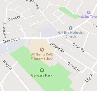 map for All Saints CofE Primary School