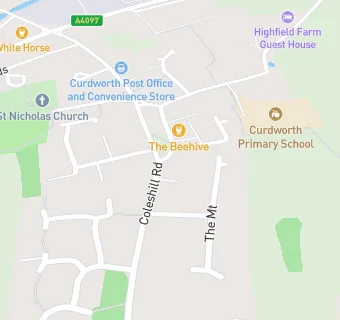 map for Curdworth Village Hall