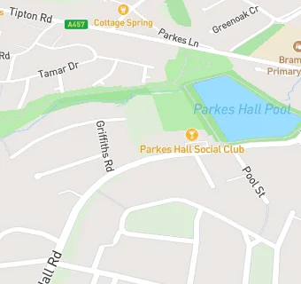 map for Parkes Hall Social Club