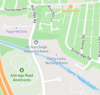 map for Perry Locks Nursing Home