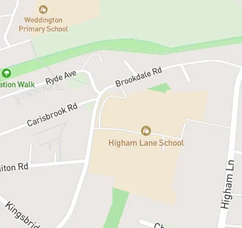 map for Higham Lane School