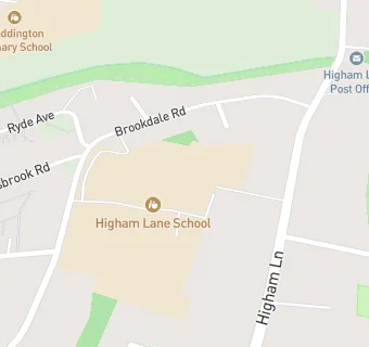 map for Higham Lane School