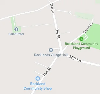 map for Rocklands Village Hall