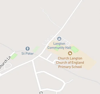 map for Church Langton Church of England Primary School