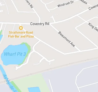 map for Strathmore Road Fish Bar