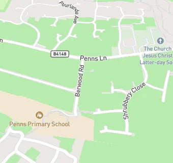 map for Penns Primary School