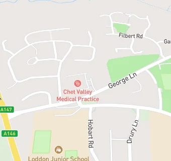 map for Chet Valley Medical Practice