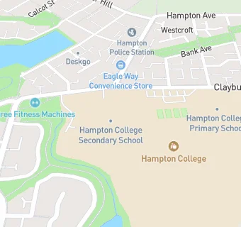 map for Hampton College