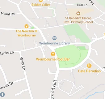 map for Wombourne Pool Bar Ltd