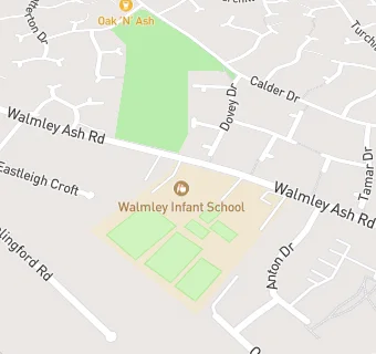 map for Walmley Infant School