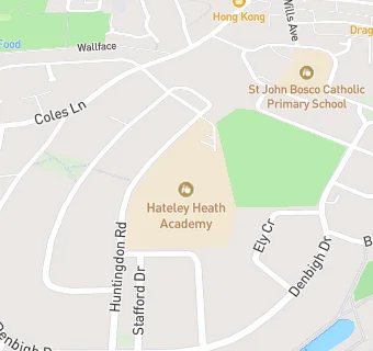 map for Hateley Heath Academy