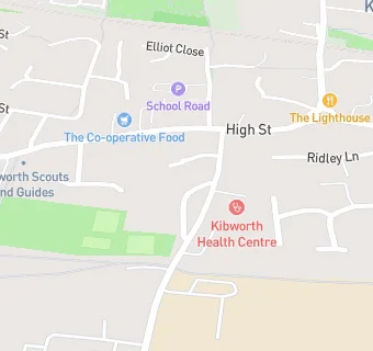 map for Kibworth Medical Centre