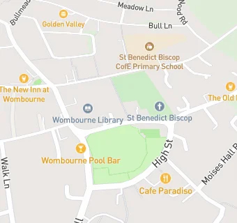 map for Wombourne Volunteer Bureau