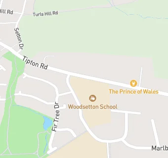 map for Woodsetton School