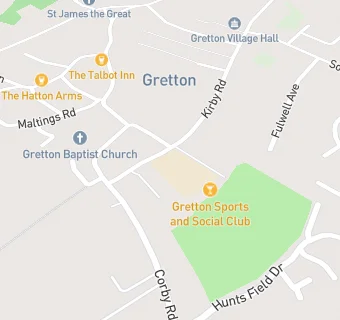 map for Gretton Primary Academy