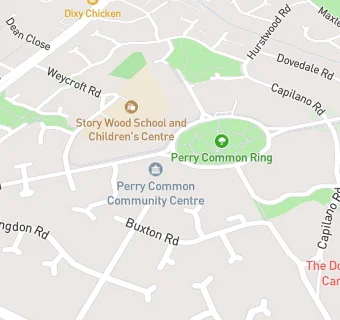 map for Perry Common Community Centre