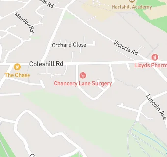 map for Chancery Lane Surgery