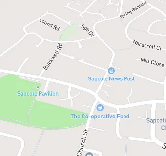 map for Sapcote Social Club