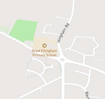 map for Great Ellingham Primary School