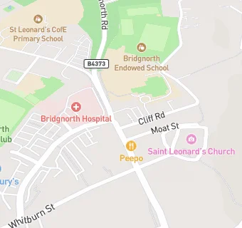 map for Bridgnorth Endowed School