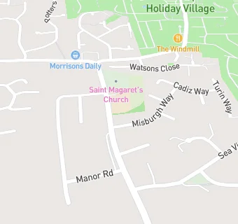 map for Hopton C Of E Primary School