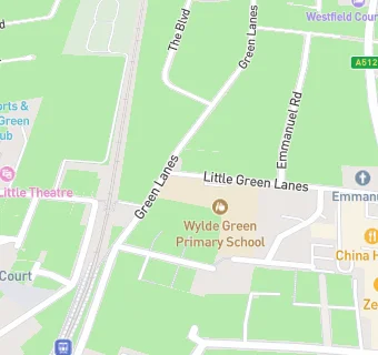 map for Wylde Green Primary School