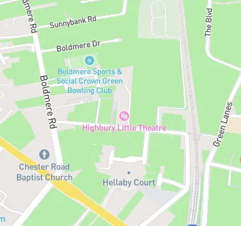 map for Highbury Theatre Centre