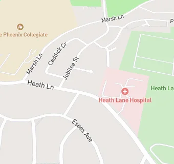 map for Heath Lane Hospital