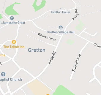 map for Gretton Primary School