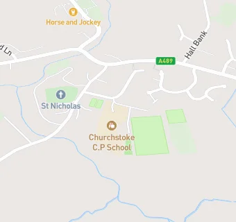 map for Churchstoke C.P. School