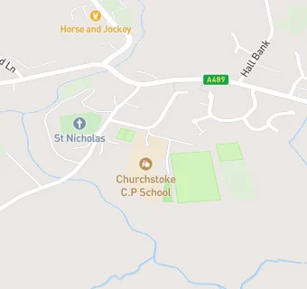 map for Churchstoke CP School